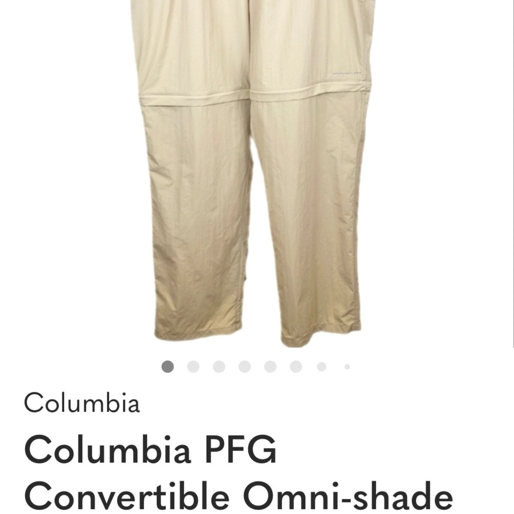 Columbia PFG Convertible Omni-shade Convertible Pants (to Shorts) XXL